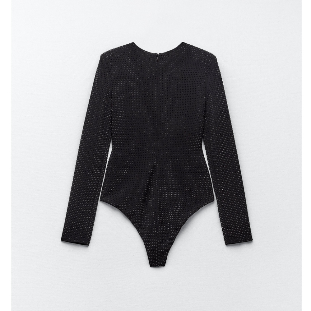 ❌️SOLD❌️SPARKLY KNIT BODYSUIT SIZE S - Picture 7 of 9